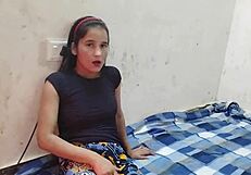 Desi Bhabhi's Rough Doggy Fuck: Moans vs. Creampie Climax?