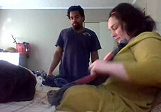 Wife Patiently Teaches Husband How To Fold Clothes Properly