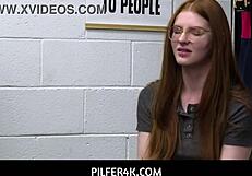 pilfer4k - redhead shoplifter jane rogers fucks loss prevention officer jovan jordan again