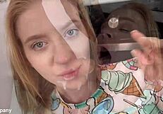 damn! cute blonde teen crystal takes huge cock in tight ass for anal climax