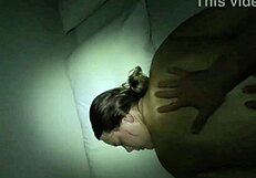 In this POV, he massages her curvy body and cums on her hairy pussy