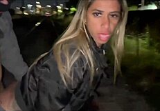 Wife Flashes On Train Tracks Live