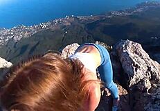 risky public fuck on cliff with mia bandini