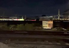 Wife Flashes On Train Tracks Live