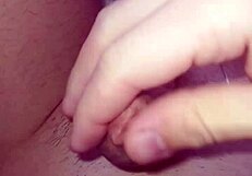 Solo Guy Shows Off His Big Cock Piercings