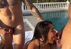 Orgasm In Playboy Mansion With Double Penetration And Oral