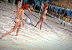 i saw the beautiful petite redhead topless playing beach ball and fell in love