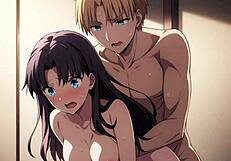 Rin Tohsaka and Jonathan Jon in Fate Stay Night Hentai Passion