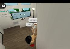 Fodendo uma foda no Brookhaven até gozar no Roblox?