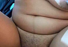 Beautiful Latina girl goes wild masturbating with a cucumber in bedroom.