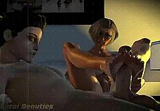 Milf Gives Detailed Blowjob to Teen in Cartoon