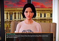 my new family episode features a redhead teen in a game scenario.