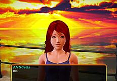 my new family episode features a redhead teen in a game scenario.