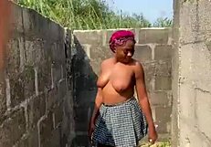 Africans Passionately Fuck Outdoor In Homemade Scenes