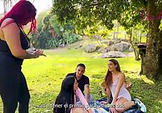 He discovers my boyfriends infidelity with my best friend but i decide to forgive them and we have a delicious threesome