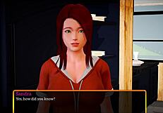 my new family episode features a redhead teen in a game scenario.
