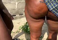 Africans Passionately Fuck Outdoor In Homemade Scenes