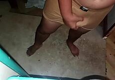 Man Strokes His Hard Cock Solo Until Creampie Climax