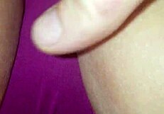 Spread Lips During Massage Session