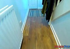 First time british amateur gets tricked into sucking cock in high definition reality.