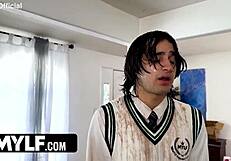 Wow, this religious MILF loves bad boys!