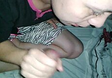 Ivana sucks cock wildly, amateurs cheer in excitement!