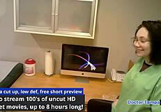 in florida, dr. tampa interns stefania mafra spreading big tits in latex