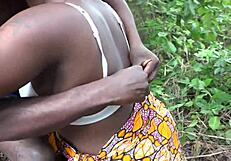 in the bush with this lady ass licking and hot anal fucking this morning very early with a muscular nightclub bouncer