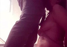 french slave humiliated with piss shower and blowjob