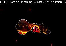 can you handle this slim latina's tight sex in vr?