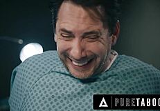 Creepy 3-way with 3-titted demon Ashley Lane breastfeeding nurse Anna Claire Clouds