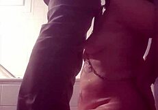 french slave humiliated with piss shower and blowjob