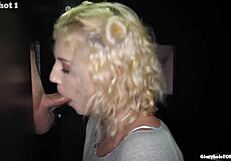 fuck sophia you are a true cum fiend liquid lunch tongue swallow cum on face cum in mouth cumshot gloryhole