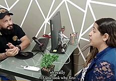 Woman Blows Boss for Job Security Cum in Mouth