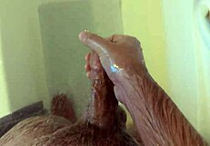 amateur girl masturbates in the shower at home