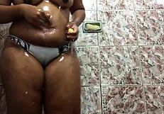 Asian Amateur With Big Tits And Shaved Pussy Lips Ready For Licking