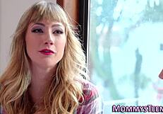 teen and milf in first time lesbian tribbing and fingering session