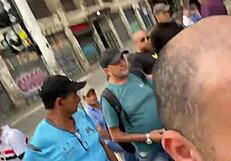 Young brazilian girls in collars walk Sao Paulo streets under domination, exhibitionism on display