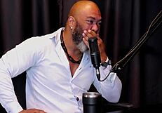 Brunette teen shows tattooed ass