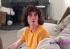 step family threesome relieves stress with hardcore fucking