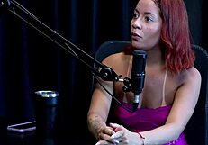 Brunette teen shows tattooed ass