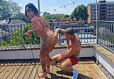 My muscular friend trained hard with me