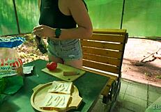 Girlfriend Experience with Camping, Fishing, Cooking, and Wild Outdoor Sex