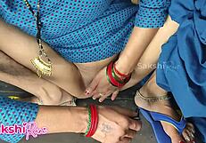 indian stepmom shaves pussy, stepson fucks her