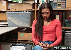 hard doggystyle with shy teen shoplifter lilly hall