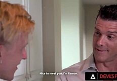 stunning ebony ana foxxx gets a hot facial after swinger pounding.