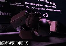 Fucking a Snowbunny Fan on Roblox