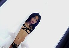 brunette babe vanessa moon gets messy cumshot on pussy after steamy sex