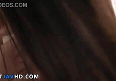 Horny Asian teen 18+ deepthroats a penis in an intense blowjob, gets creampied, and is pleasured in this best JAV video