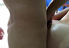 Colombian girlfriend moans during anal sex with friend